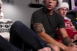 Gay boy fucks bf & his stepbrother in threesome