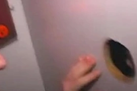 College Twink Sucks Cock at the Gay Bookstore Gloryhole
