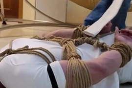 Watch peter barefoot sockgagged struggling helpless