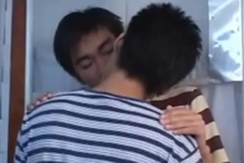 Skinny asian barebacked in missionary pose after 69ing
