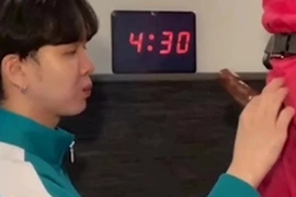 Vietnamese hunk joins a Squid Game-inspired flick, agreeing to suck a big dick. His tiny cock gets worked over before bareback action with a muscular stud. Amateur gaywiz and interracial scenes add spice.