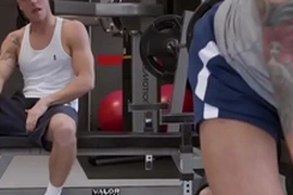 Justin matthews and dakota payne are breaking a sweat