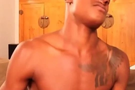 Tattooed ebony amateur jock gets down and dirty with an eager Asian dude, showing off his skills in a steamy encounter. Expect intense ass penetration and a wild ride.