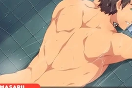 Steamy encounter ignites in the locker room showers. The seductive brunette, eager to please, initiates a passionate tryst with a hunky athlete. Their lustful encounter unfolds under cascading water, oblivious to the world outside.