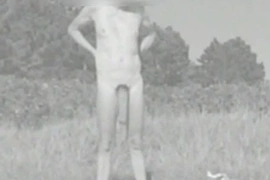 Huge flaccid cock - east german nude beach