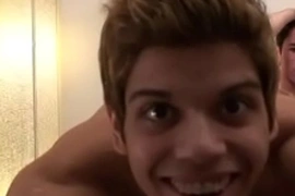 Twink mates tape their blowjob