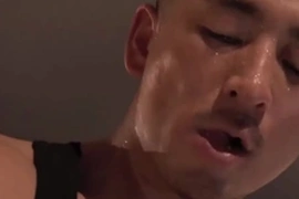 Asian jock craves a big cock, giving a sloppy deepthroat BJ and ball licking. His tight hole gets raw drilled, leading to a messy creampie. Yoshixxx delivers a wild, raw, and kinky gay encounter.