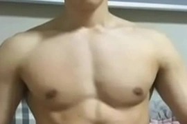 Amateur video  long dick muscular korean gay fun on bed 0001