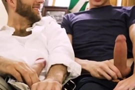 Familytwinks - hot stepdad teaching family sex to skinny stepson in his man cave - joel someone, kurt niles