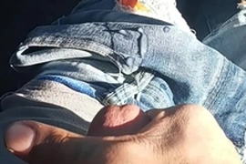 In the car going crazzy!