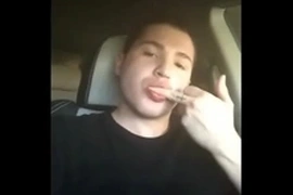 Best friend eats his cum in front of me!