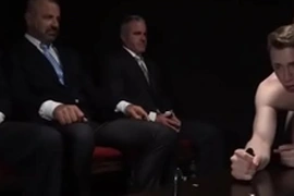 Jock barebacked by a married in front of the group- masonicboyz.com