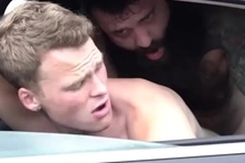 Step daddy fucks his young stepson in the car - markus kage and brent north