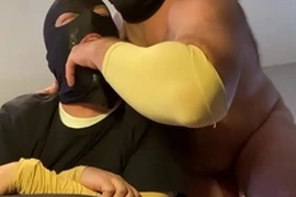 Straight married alpha feeding his sissy faggot his big dick