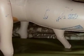 Fucking a male blow-up doll on my waterbed 15-2-2020
